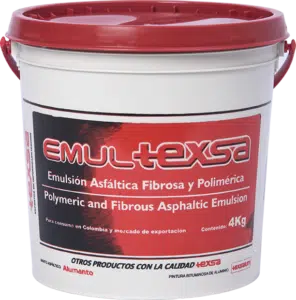 Galón de Emulsión Asfáltica e impermeabilizante asfáltico en frio de terrazas, cubiertas y techos Emultexsa