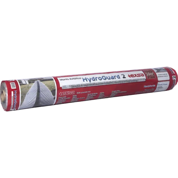 Manto asfáltico impermeabilizante de terrazas Hydroguard para impermeabilización de techos, cubiertas transitables y jardineras