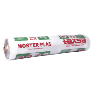 Manto asfáltico impermeabilizante Morter Plas SUPER AL 80 Texsa para impermeabilización de terrazas, cubiertas o techos