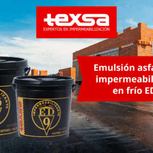 ED-9 Emulsion asfáltica de la línea experta para la imprimación de superficies porosas