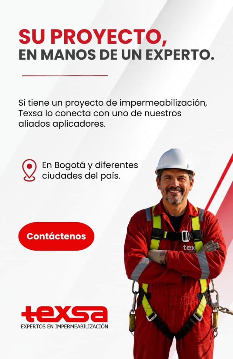 Proyecto de impermeabilización con aplicador aliado de Texsa